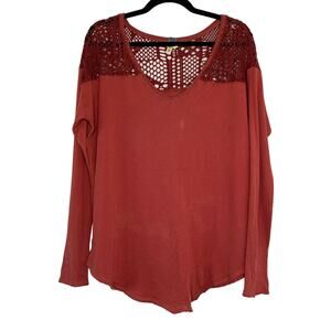 We the Free Rustic Orange Long Sleeve Medium